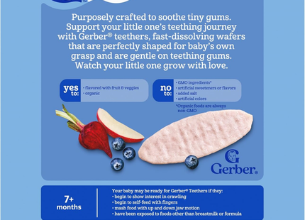 Gerber Organic Teethers | 48 gramos