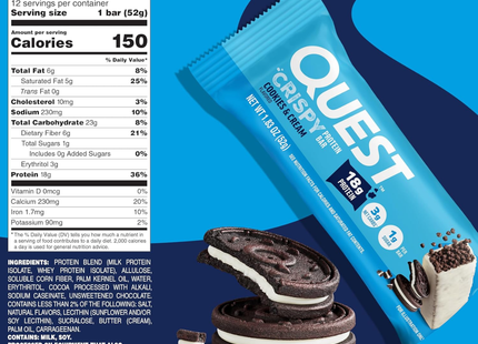 QUEST NUTRITION HERO CRISPY PROTEIN BARS | Pieza