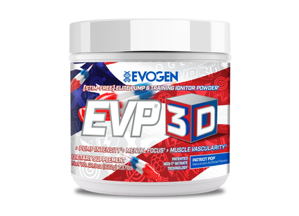 EVOGEN EVP 3D PRE WORKOUT | STIM FREE | 40 / 20 SERVS