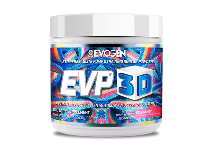 EVOGEN EVP 3D PRE WORKOUT | STIM FREE | 40 / 20 SERVS