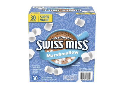 Swiss Miss | Chocolate Caliente en polvo mezcla malvavisco y cacao | 30 sobres 39 gramos