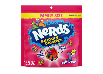 Nerds Gummy Cluster | Rainbow Gummies Con Incrustaciones de Nerds | 552 gramos