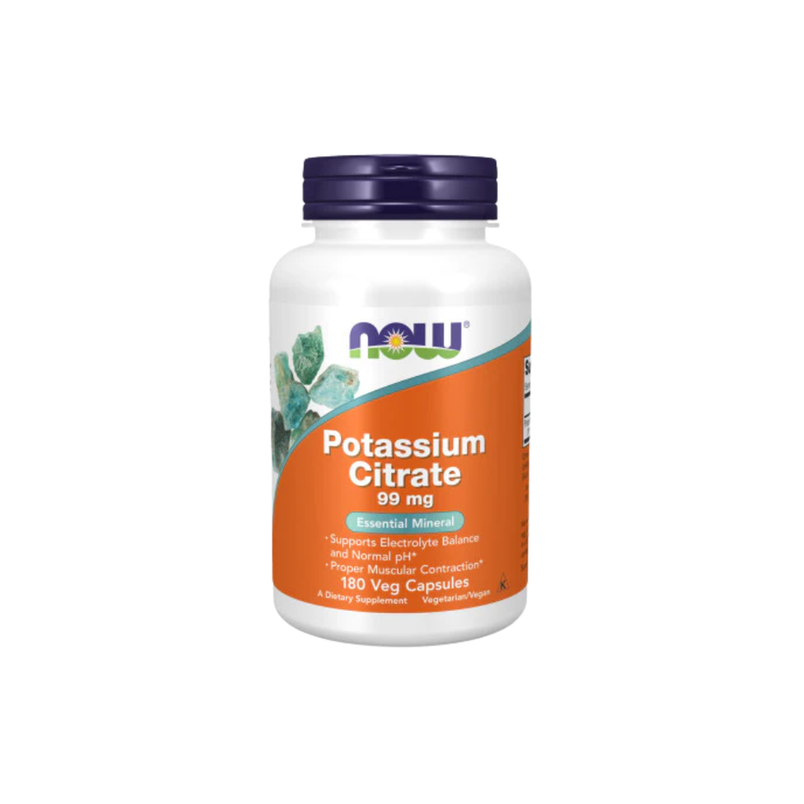 NOW Citrato de Potasio 99mg | 180 VEG CAPS
