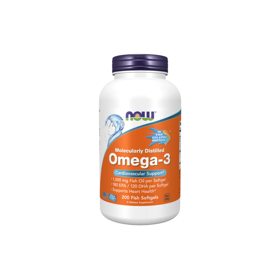 NOW Omega-3 Soporte Cardiovascular | 200 softgels