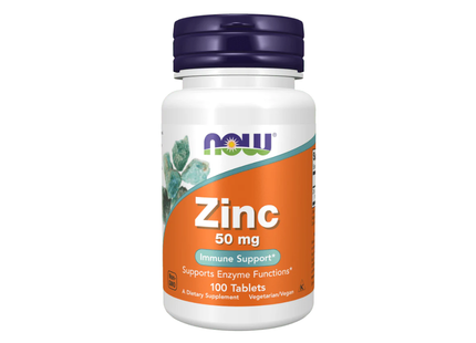 NOW Zinc 50mg | 100 Tabletas