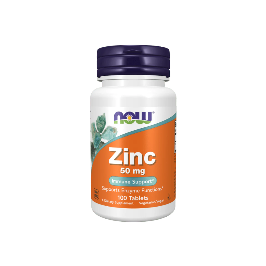 NOW Zinc 50mg | 100 Tabletas