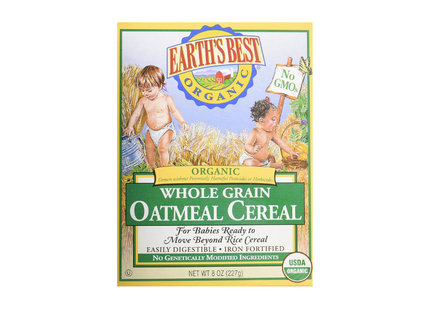 Earth's Best | Cereal Orgánico de Avena Integral | 227g