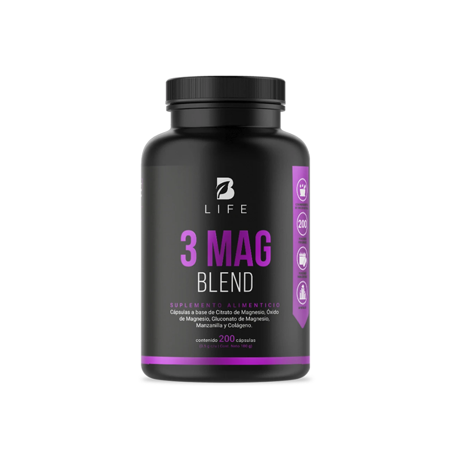 B LIFE 3 MAG BLEND Citrato, Óxido y Gluconato de Alta Absorción
