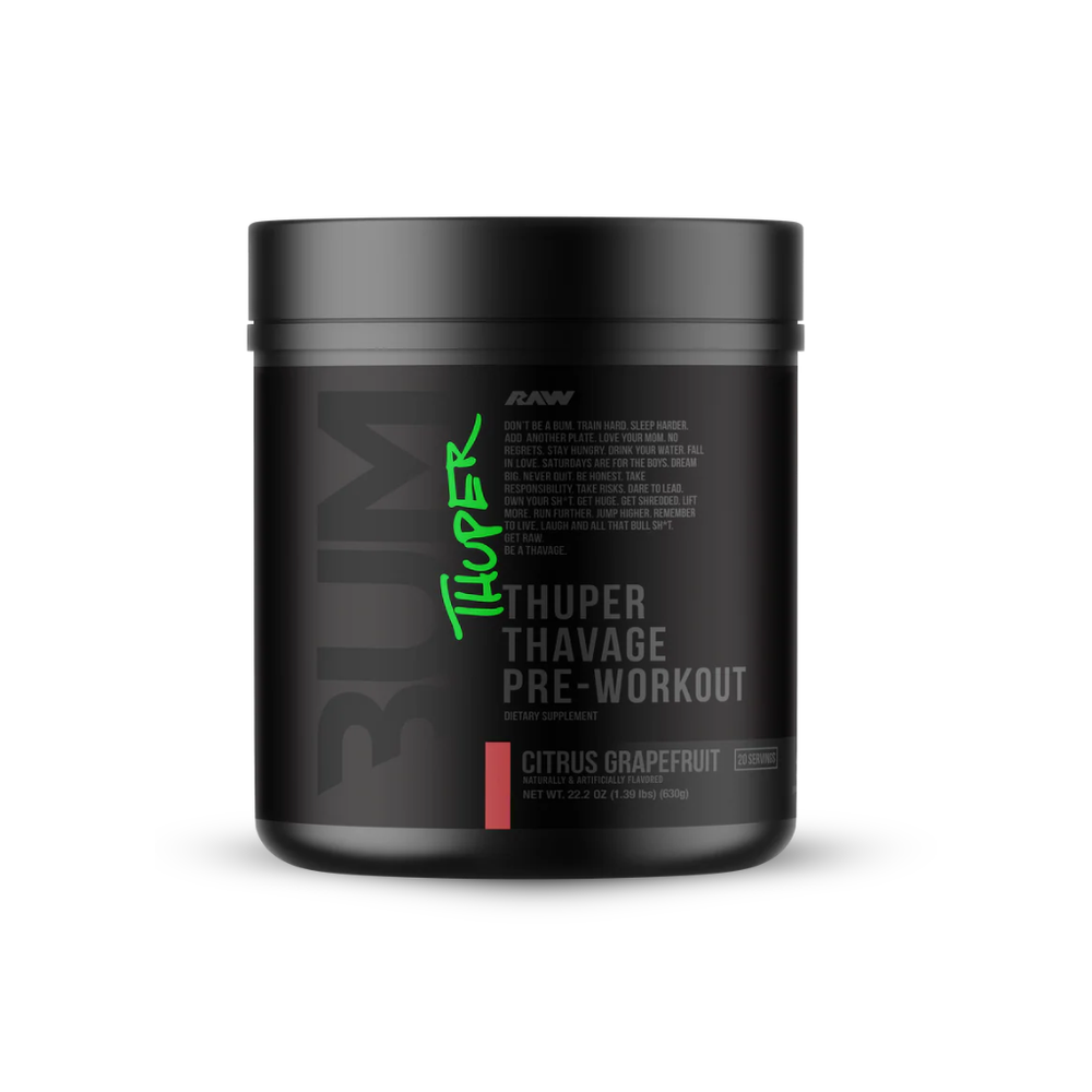 RAW CBUM THUPER THAVAGE PRE-WORKOUT | 40/20 Servicios