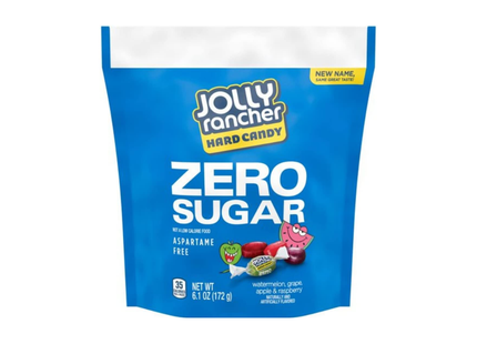 Jolly Rancher Zero Sugar | Sin Aspartame | sabor sandía, uva, frambuesa y manzana | 173 gramos