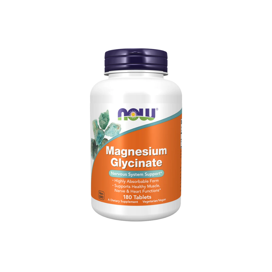NOW Glicinato de Magnesio 200 mg | 180 tabs