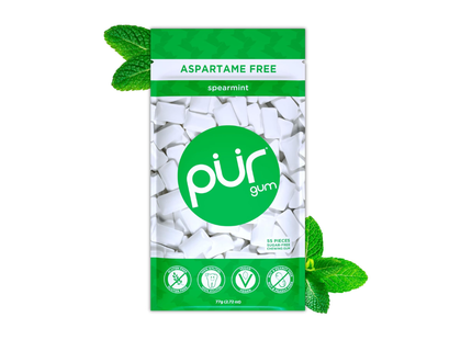 PUR GUM | Chicles Sin Azúcar, Sin Aspartame | 55 piezas