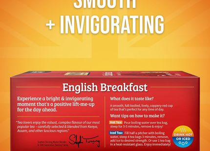 Twinings Té Negro | 100 Bolsas de Té Desayuno Inglés