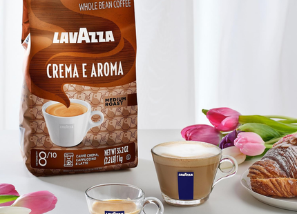 Lavazza Crema E Aroma | Café Grano Entero Tostado Medio | 1kg