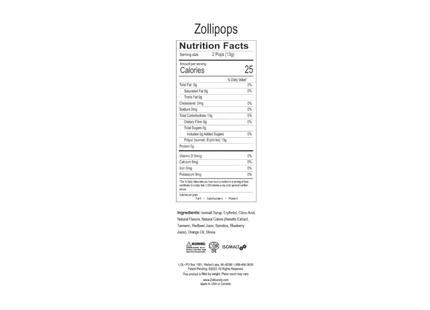 Zolli Pops Dientes Limpios | Paletas sin Azúcar sabores variados | 88g