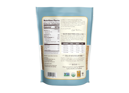 Bob's Red Mill Steel Cut Oats | Avena Orgánica Corte Afilado | 680g