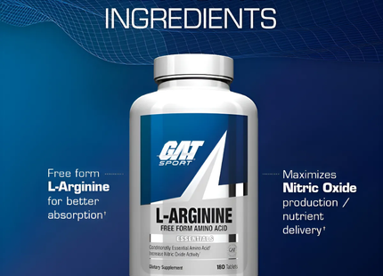 GAT SPORT L-ARGININA 1000mg | 180ct