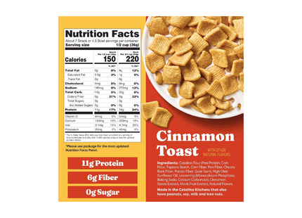 Catalina Crunch Cereal De Canela (Cinnamon Toast) 255gr