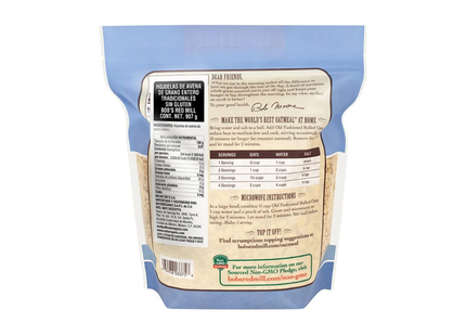 Bob's Red Mill | Hojuelas de avena tradicional sin gluten | 907 gramos