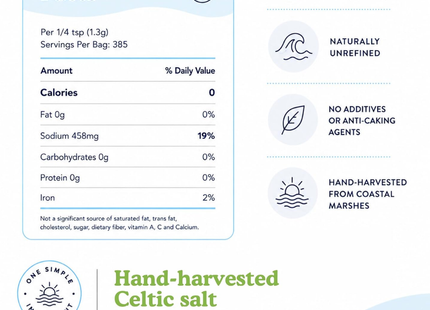 Sante Naturelle | Sal Marina Gruesa Gris Del Mar Céltico | 500g