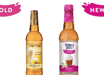 Jordan's Skinny Syrups | Jarabe endulzante para cafe y repostería sin azúcar | sabor vainilla | 750 ml