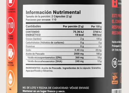 B LIFE Omega 3 Fish Oil | 220 Cápsulas