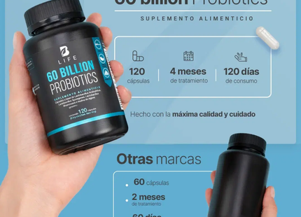 B LIFE 60 Billones de Probióticos DRcaps con Inulina De Agave