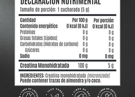 Creatina Monohidratada Birdman | 90 servicios