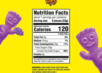 Sour Patch Kids Grape | 227 gramos