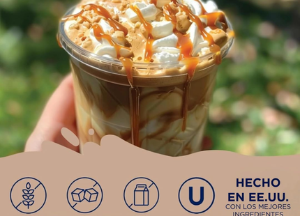 Jordan's Skinny Syrups | Jarabe endulzante para cafe y repostería sin azúcar | sabor caramelo salado | 750 ml