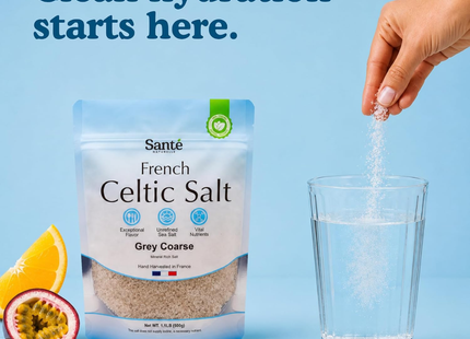 Sante Naturelle | Sal Marina Gruesa Gris Del Mar Céltico | 500g