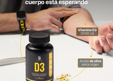 B LIFE VITAMINA D3 | 300 Cápsulas