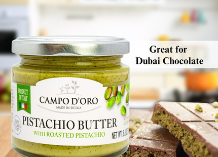 Campo D' Oro Mantequilla de Pistache | Con Pistaches Rostizados | 180 gramos