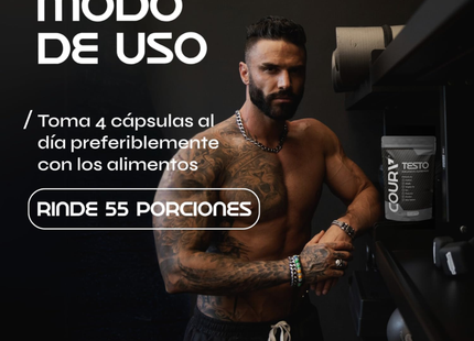 Coura Mens Testo | 200 Cápsulas