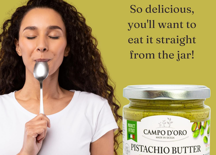 Campo D' Oro Mantequilla de Pistache | Con Pistaches Rostizados | 180 gramos