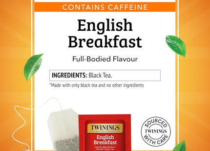 Twinings Té Negro | 100 Bolsas de Té Desayuno Inglés