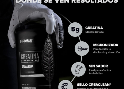 Creatina Monohidratada Birdman | 90 servicios