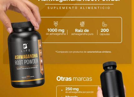 B LIFE Ashwaganda | 200 Cápsulas