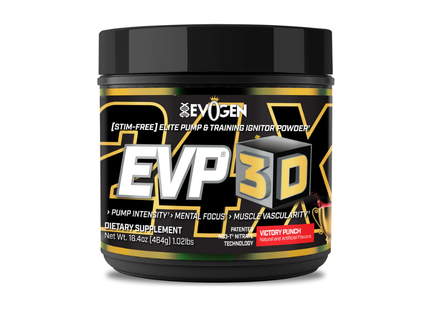 EVOGEN EVP 3D PRE WORKOUT | STIM FREE | 40 / 20 SERVS