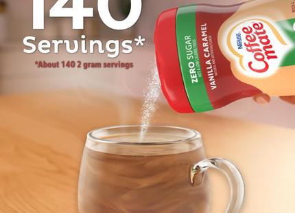 Coffee-Mate | Coffee Creamer Sabor Vanilla Caramel Sin Azúcar | 289 gramos