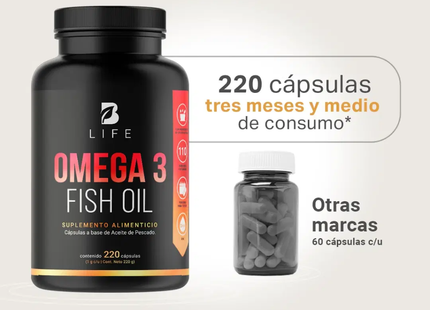 B LIFE Omega 3 Fish Oil | 220 Cápsulas
