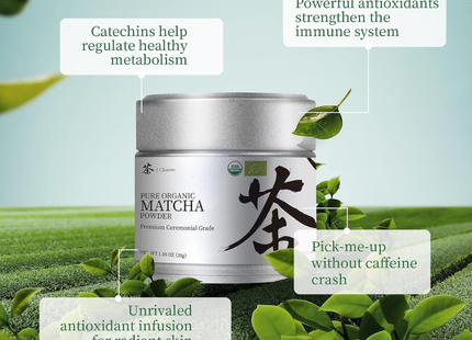 Chaism | Matcha Orgánico en Polvo de Grado Ceremonial | 30 gramos
