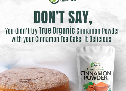 True Organic | Canela De Ceilán En Polvo | 454 gramos