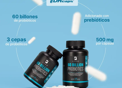 B LIFE 60 Billones de Probióticos DRcaps con Inulina De Agave