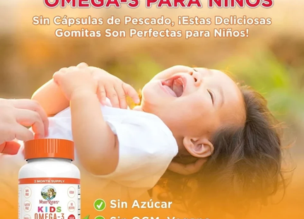 MARY RUTHS GOMITAS DE OMEGA 3 PARA NIÑOS | 60 GOMITAS