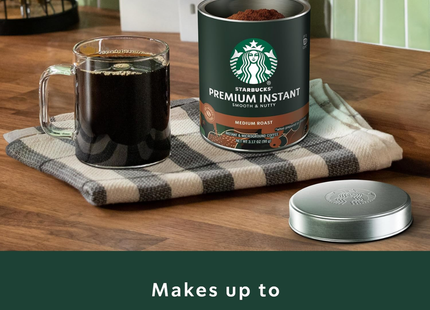 Starbucks Café Soluble Premium Tostado Medio | 90 gramos | Rinde 35 tazas