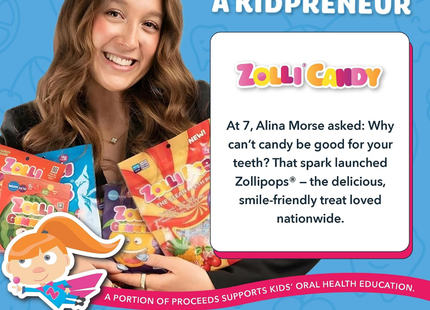 Zolli Pops Dientes Limpios | Paletas sin Azúcar sabores variados | 88g