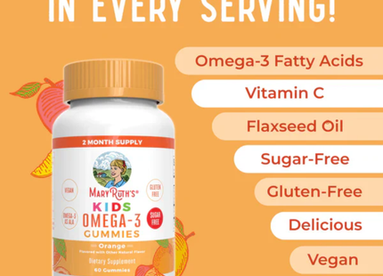 MARY RUTHS GOMITAS DE OMEGA 3 PARA NIÑOS | 60 GOMITAS