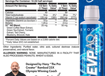 EVOGEN EVP-AQ GLYCEROL | 32 / 16 SERVICIOS