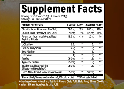 RAW PUMP NON STIM PREWORKOUT | 40/20 SERVICIOS